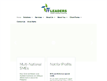 Tablet Screenshot of itleaders.com.au